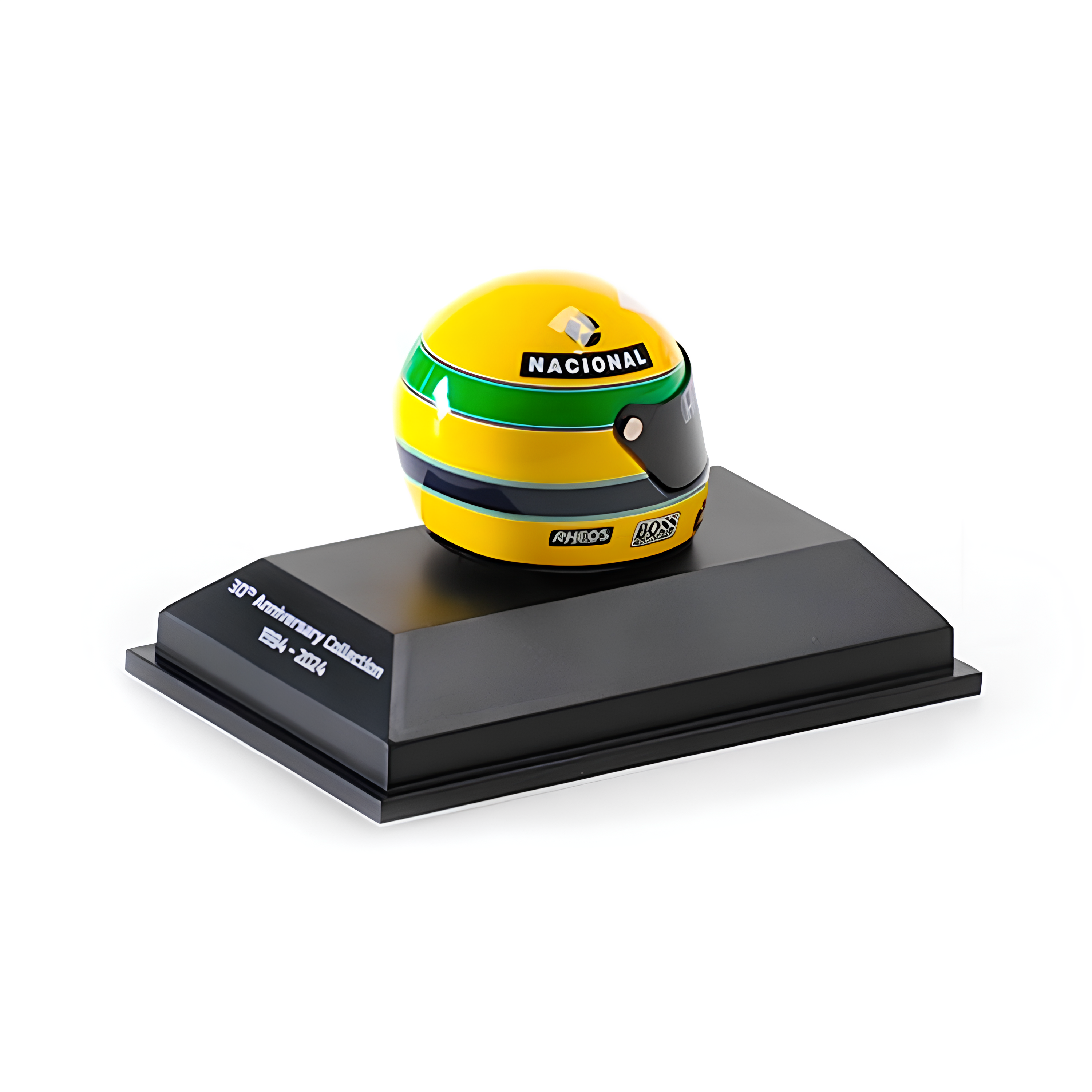 Miniatura Capacete Ayrton Senna - Tricampeão do Mundo (1991) 1:8