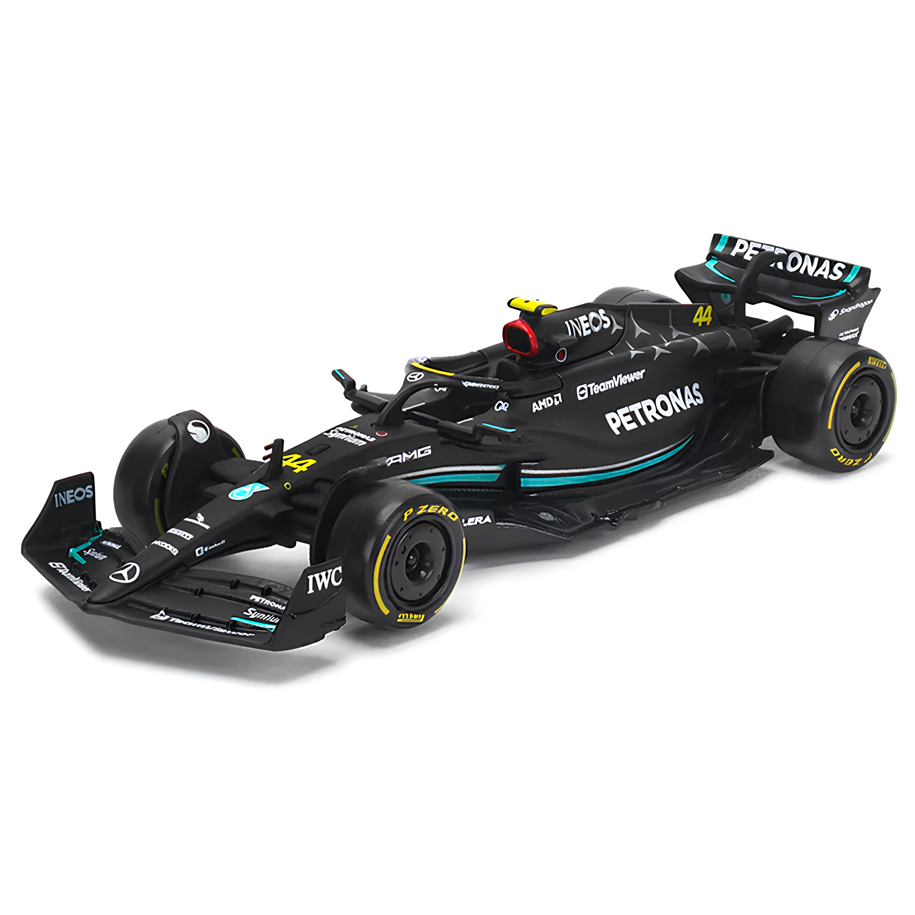 (PRÉ-VENDA) Miniatura Fórmula 1 Mercedes-AMG F1 W14 E Performance 1:24 + Piloto