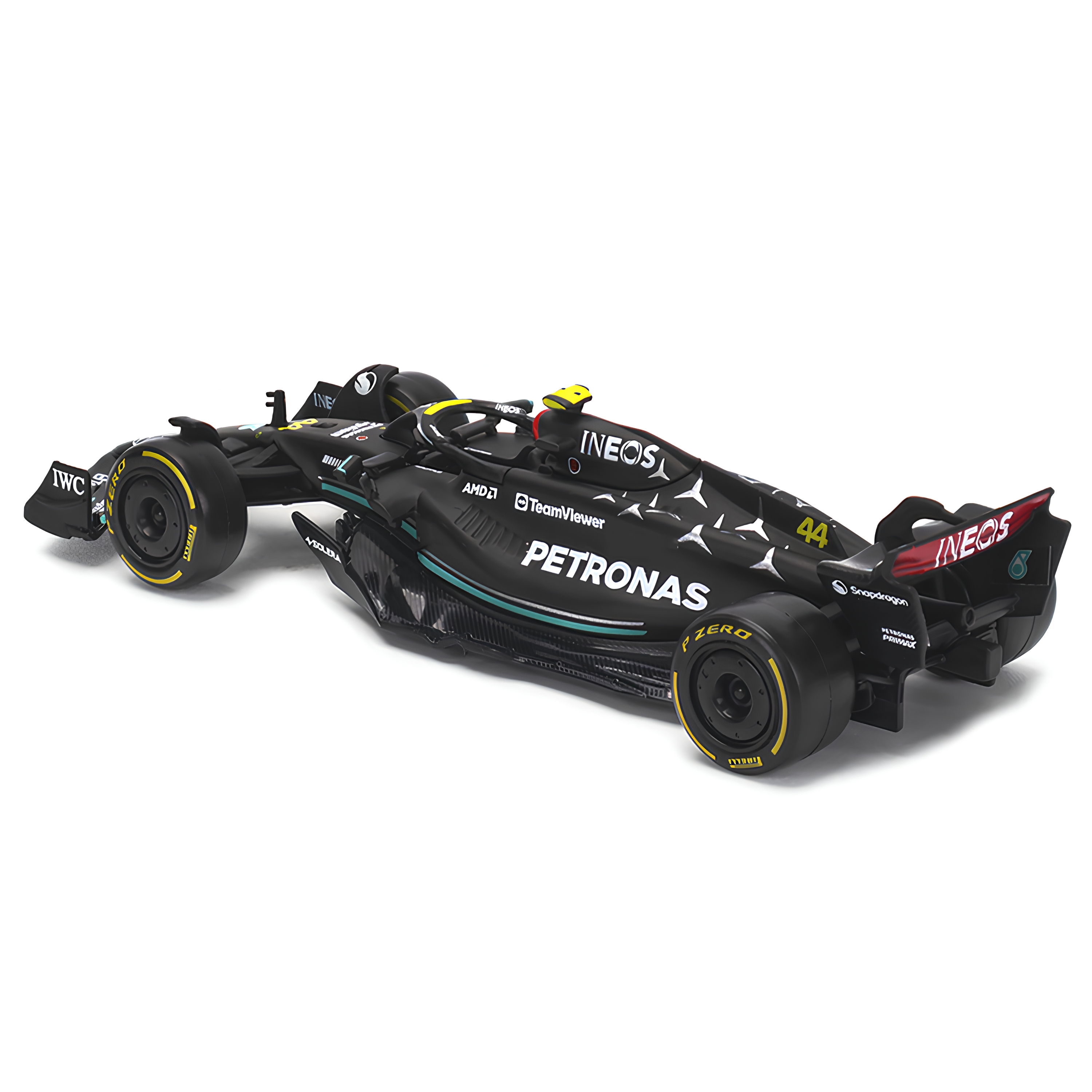 (PRÉ-VENDA) Miniatura Fórmula 1 Mercedes-AMG F1 W14 E Performance 1:24 + Piloto