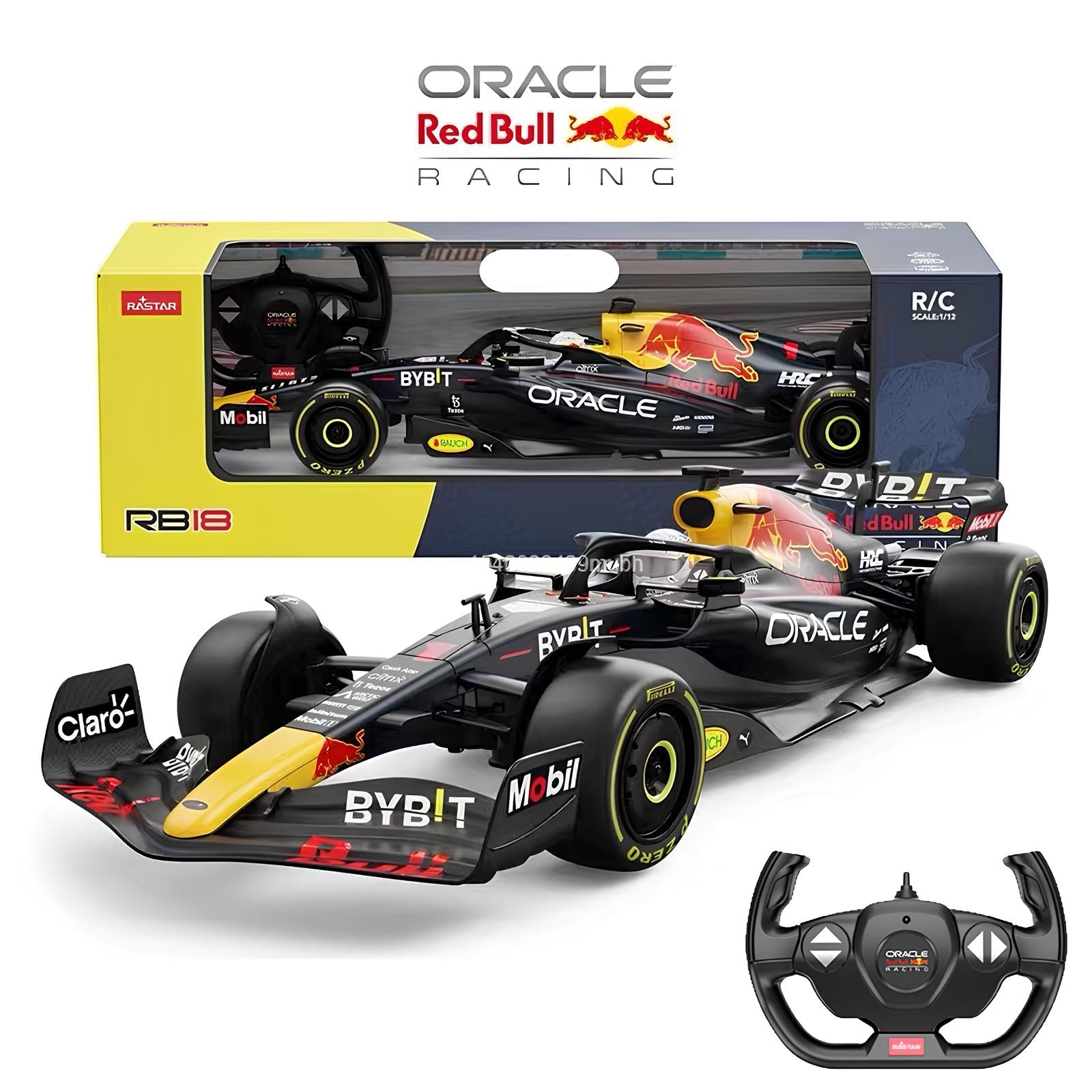 Miniatura Controle Remoto Red Bull RB18 1:12