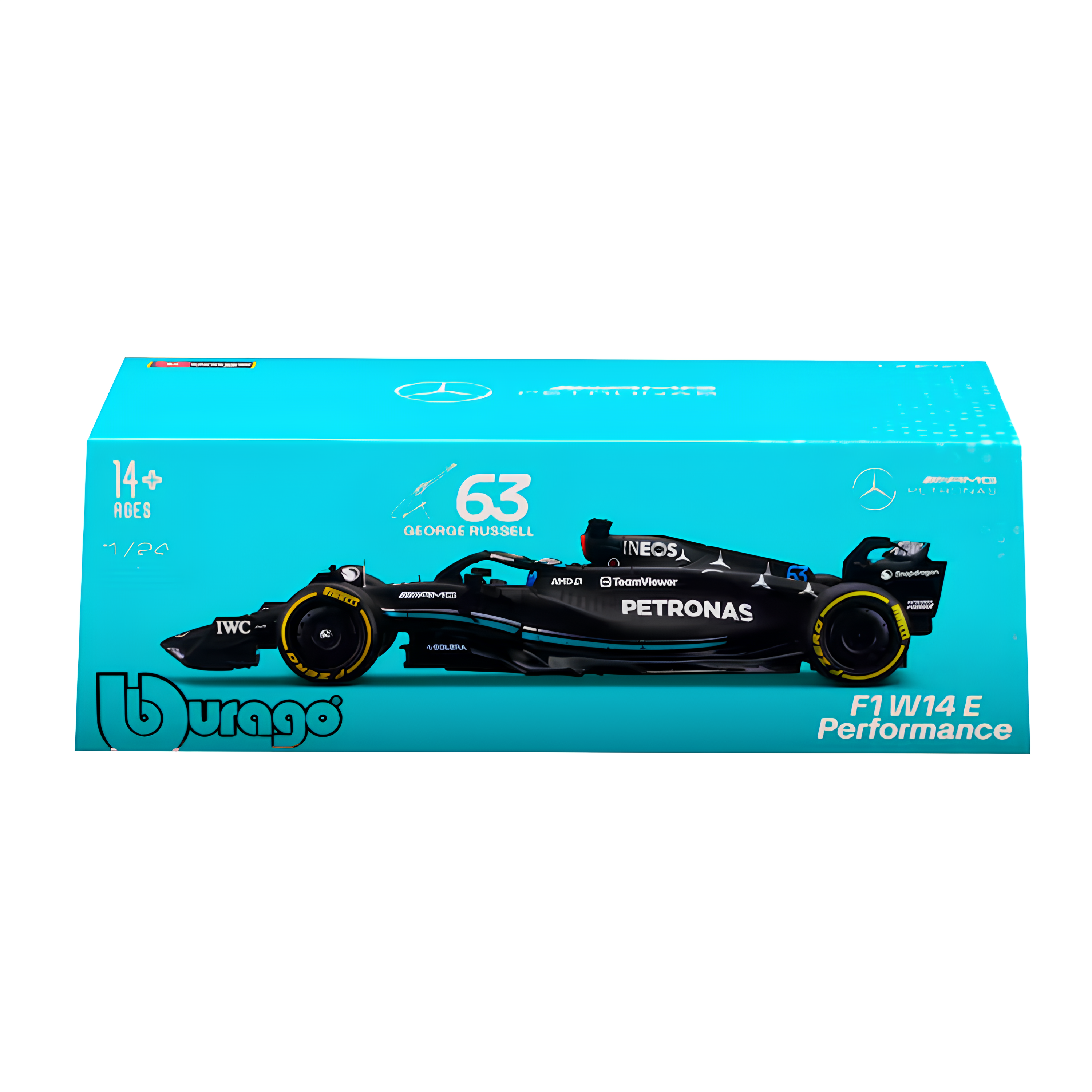 LANÇAMENTO (2023) F1 Miniatura Mercedes-AMG W14 #63 George Russell 1:43