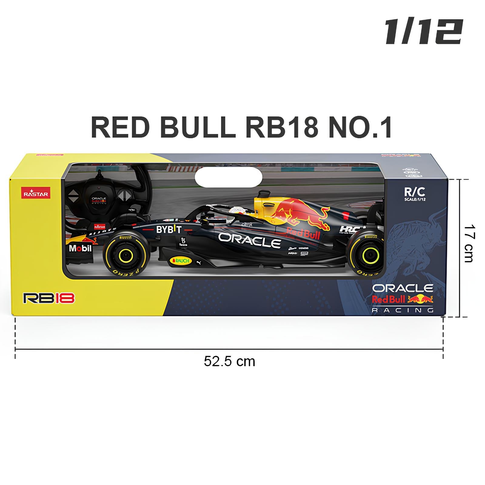 Miniatura Controle Remoto Red Bull RB18 1:12